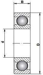 6205 Open SKF Deep Groove Ball Bearing 25x52x15 (mm)